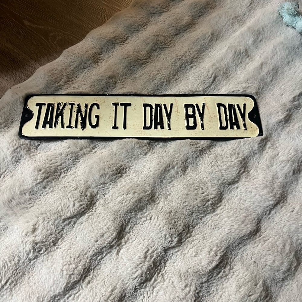Black and White Decorative Sign